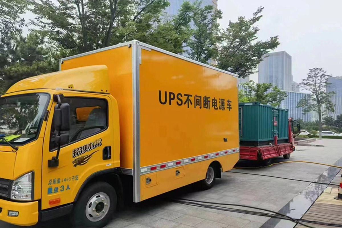 永丰发电机租赁施工现场