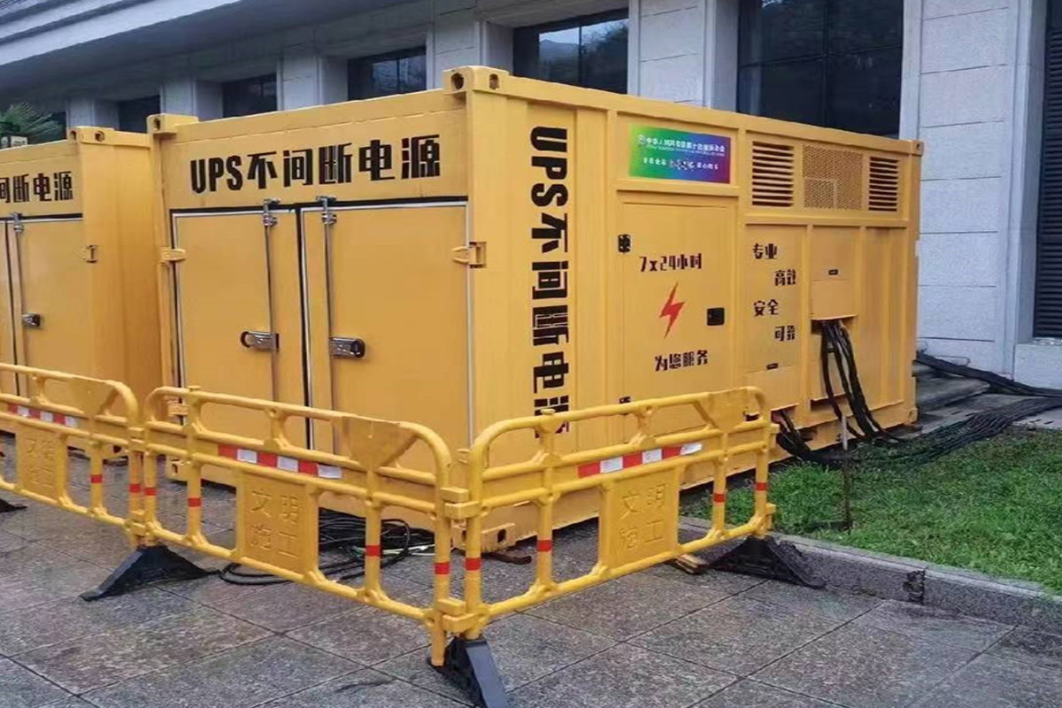 永丰发电机租赁施工现场