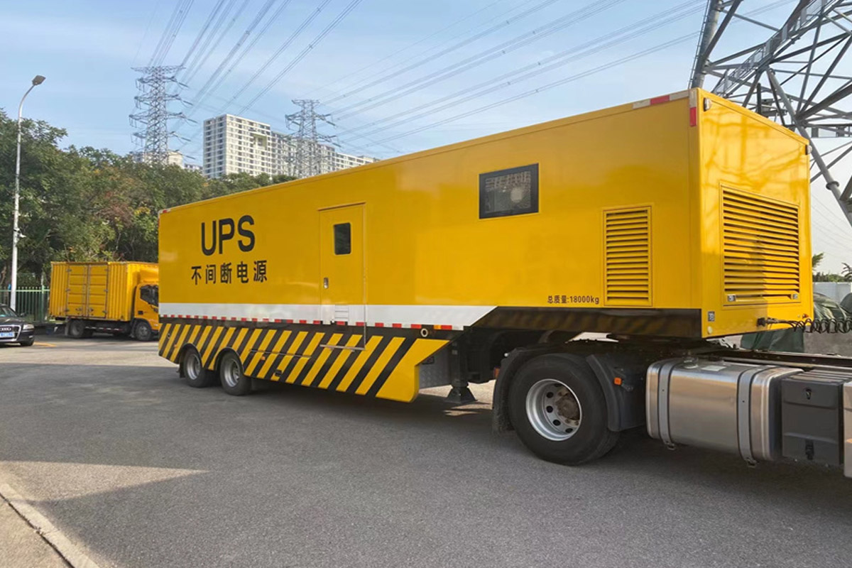 永丰发电机租赁施工现场