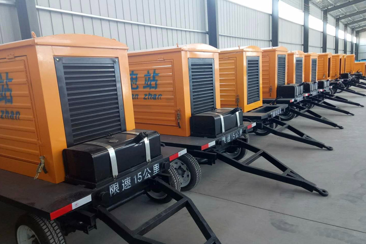 永丰发电机租赁施工现场
